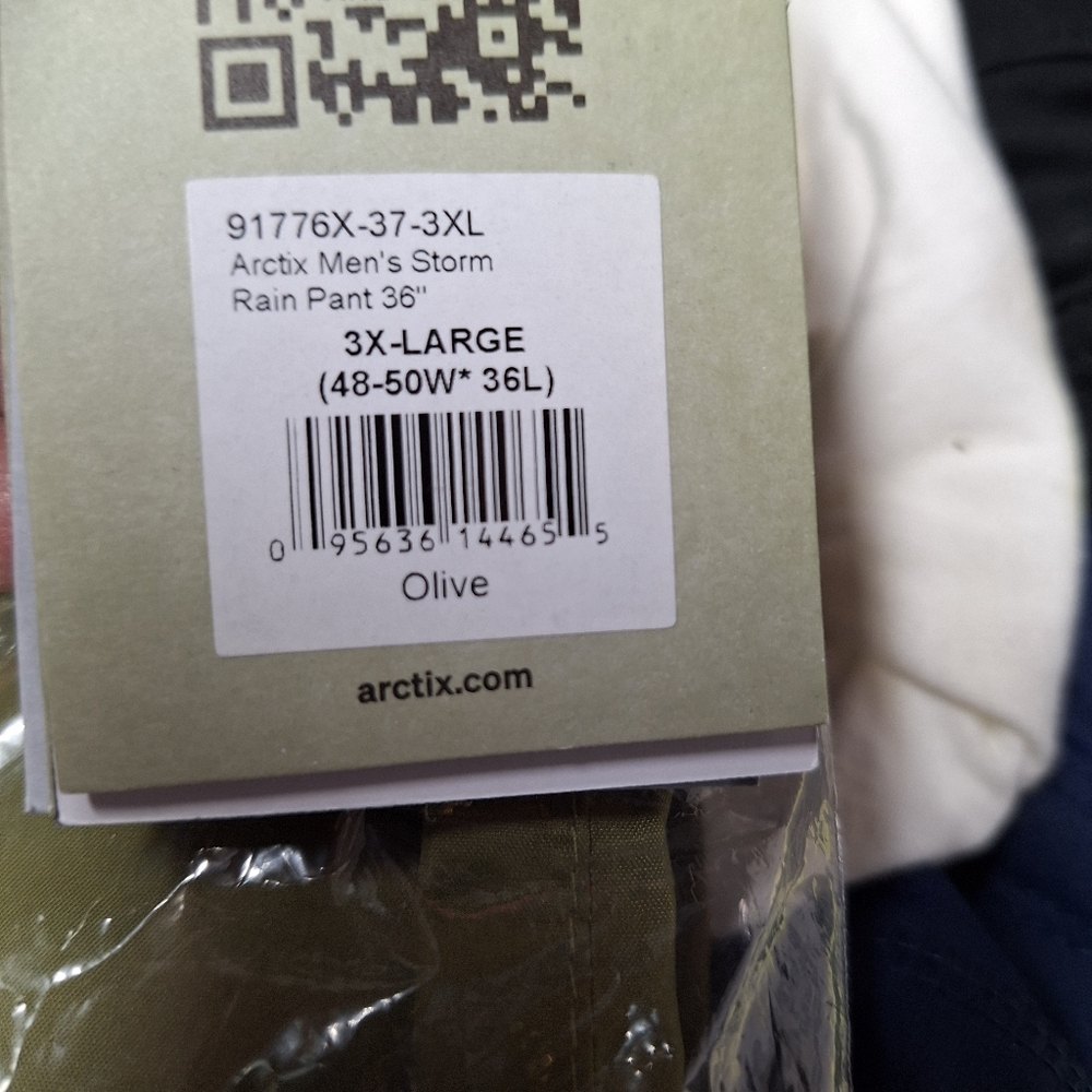 NEW!!! ARCTIX MENS STORM RAIN PANTS. SIZE 3X - Picture 10 of 10